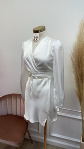 GIANNA MINI SKIRT-WHITE