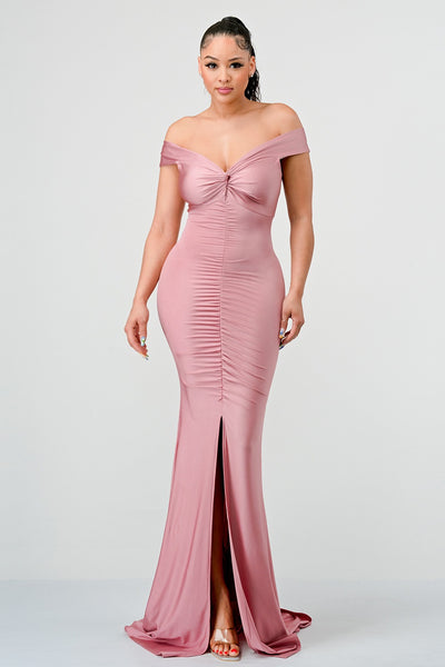 KAILEY COUTURE DRESS- BLUSH