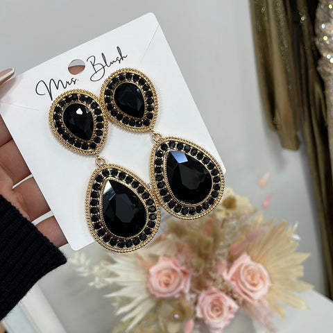 CIARA EARRINGS-BLACK