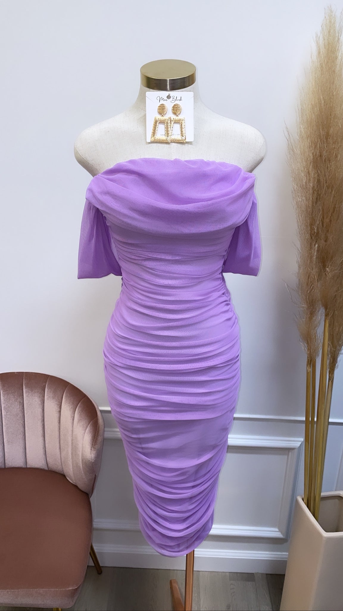 CHARLOTTE MIDI- LAVENDER