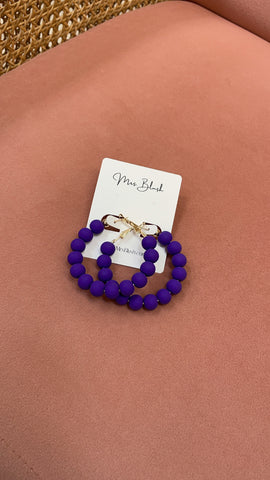 VIVI HOOPS-PURPLE