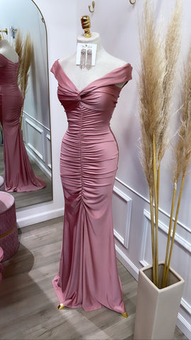 KAILEY COUTURE DRESS- BLUSH
